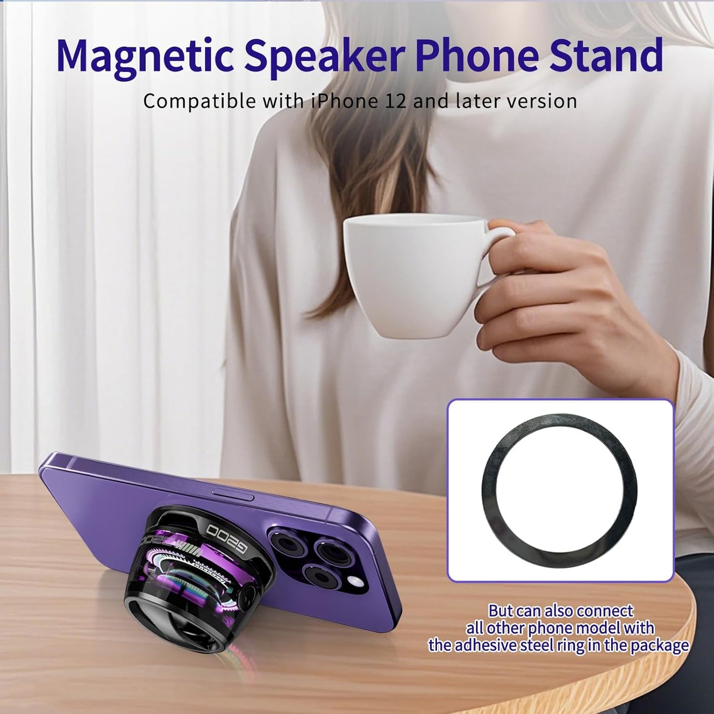 SonicGlow Portable Magnetic Speaker
