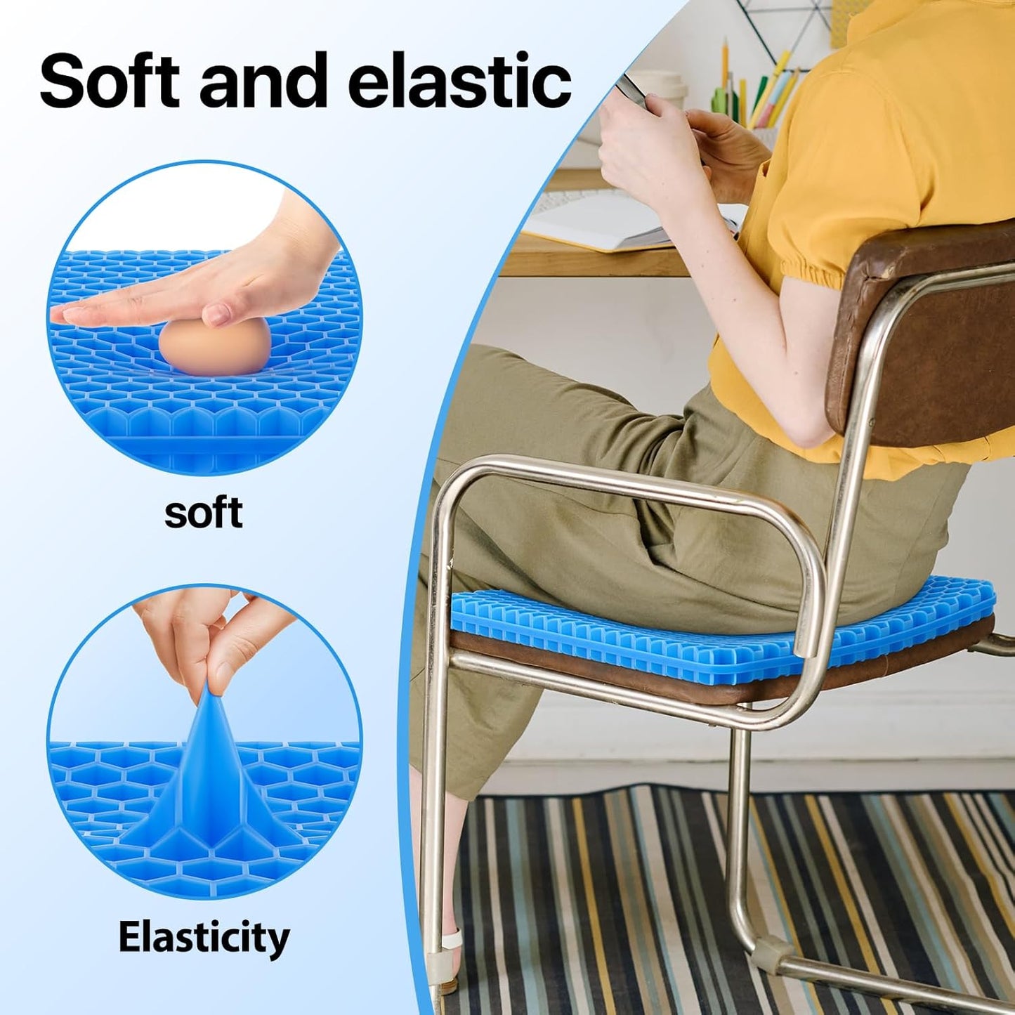 Ortho Gel Seat Cushion For Car & Chairs