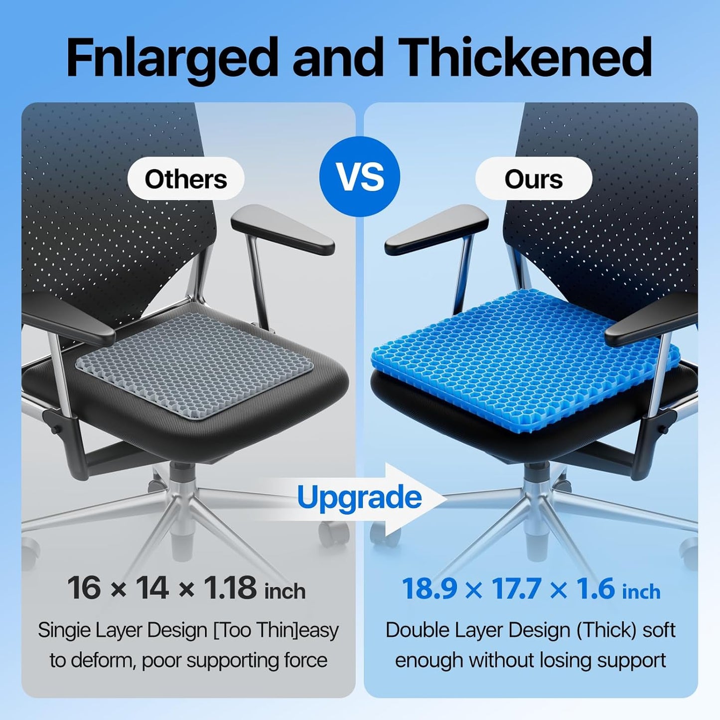 Ortho Gel Seat Cushion For Car & Chairs