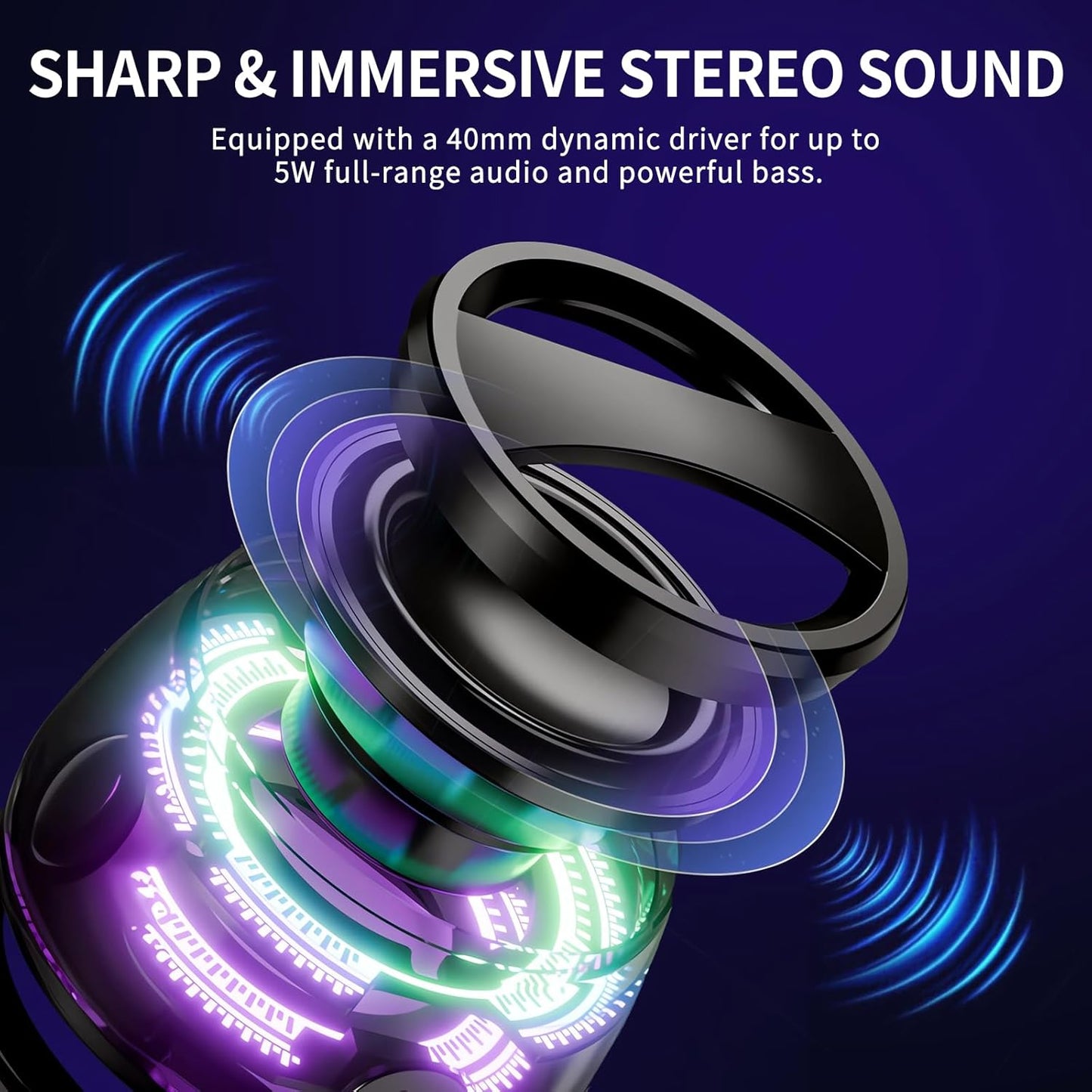 SonicGlow Portable Magnetic Speaker