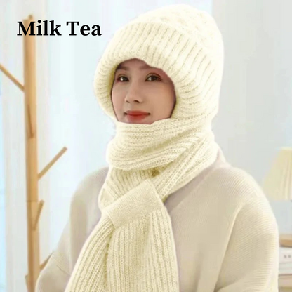 Integrated Ear Protection Windproof Cap Scarf