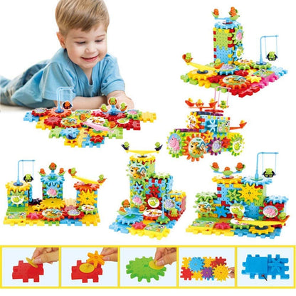 Spin & Build 101 Pcs Motorized Gears Building Set