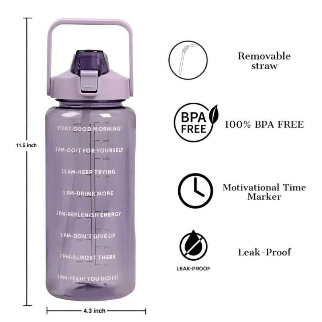 HydroActive Motivational Water Bottle (2 Litre)