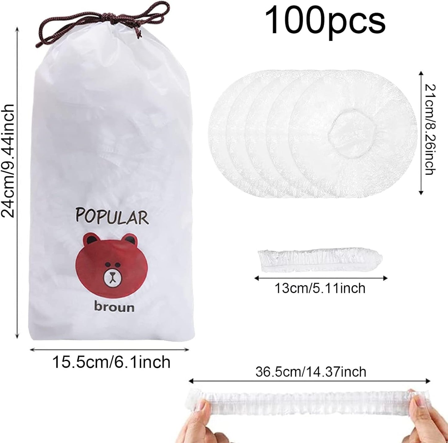 Reusable Elastic Food Storage Wraps