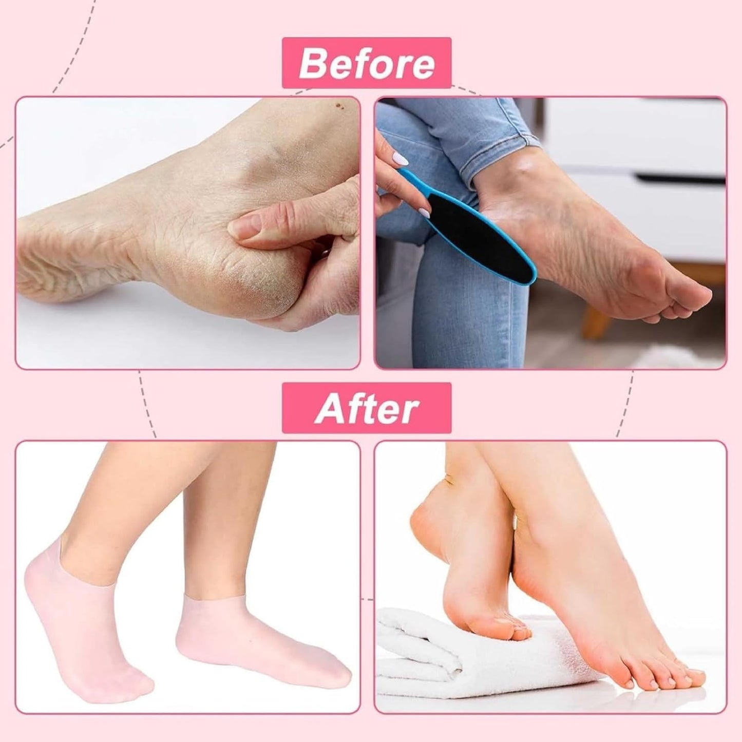 Happy Feet - Pedicure Silicon Gel Socks