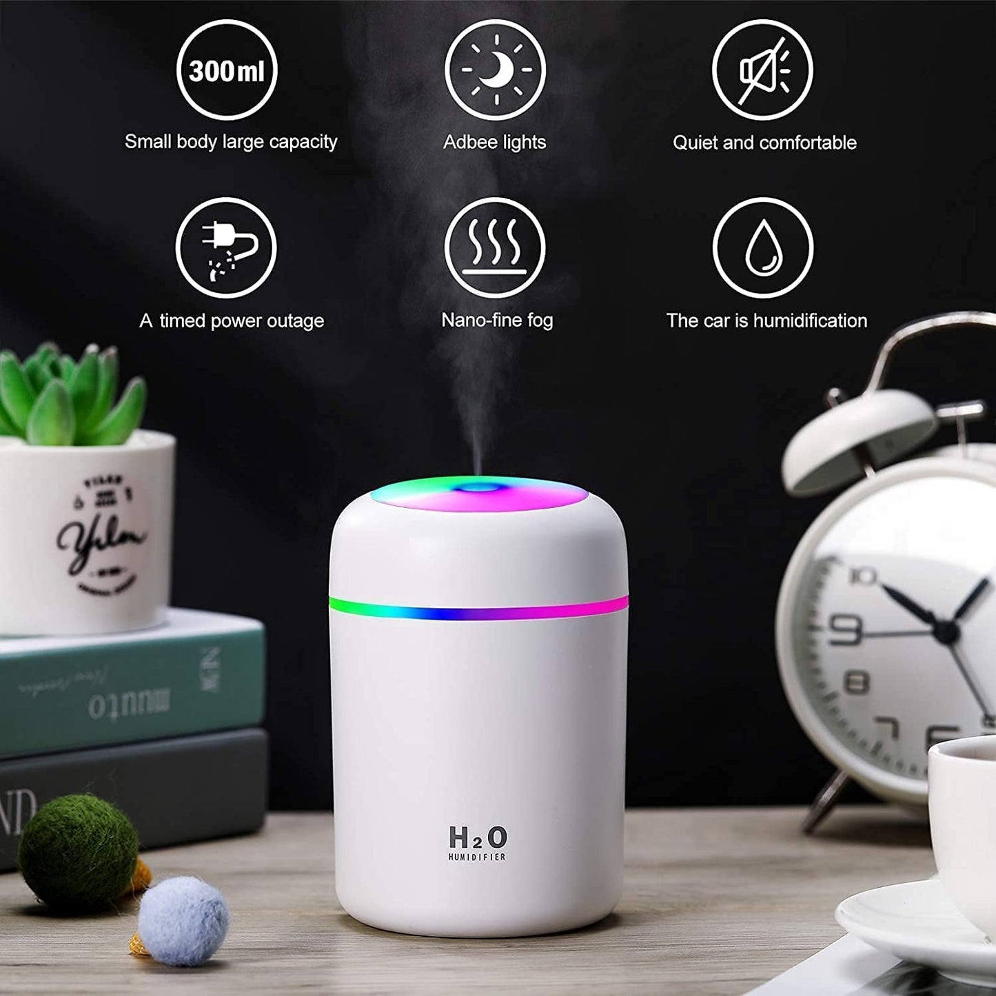 Portable USB Colorful Humidifier