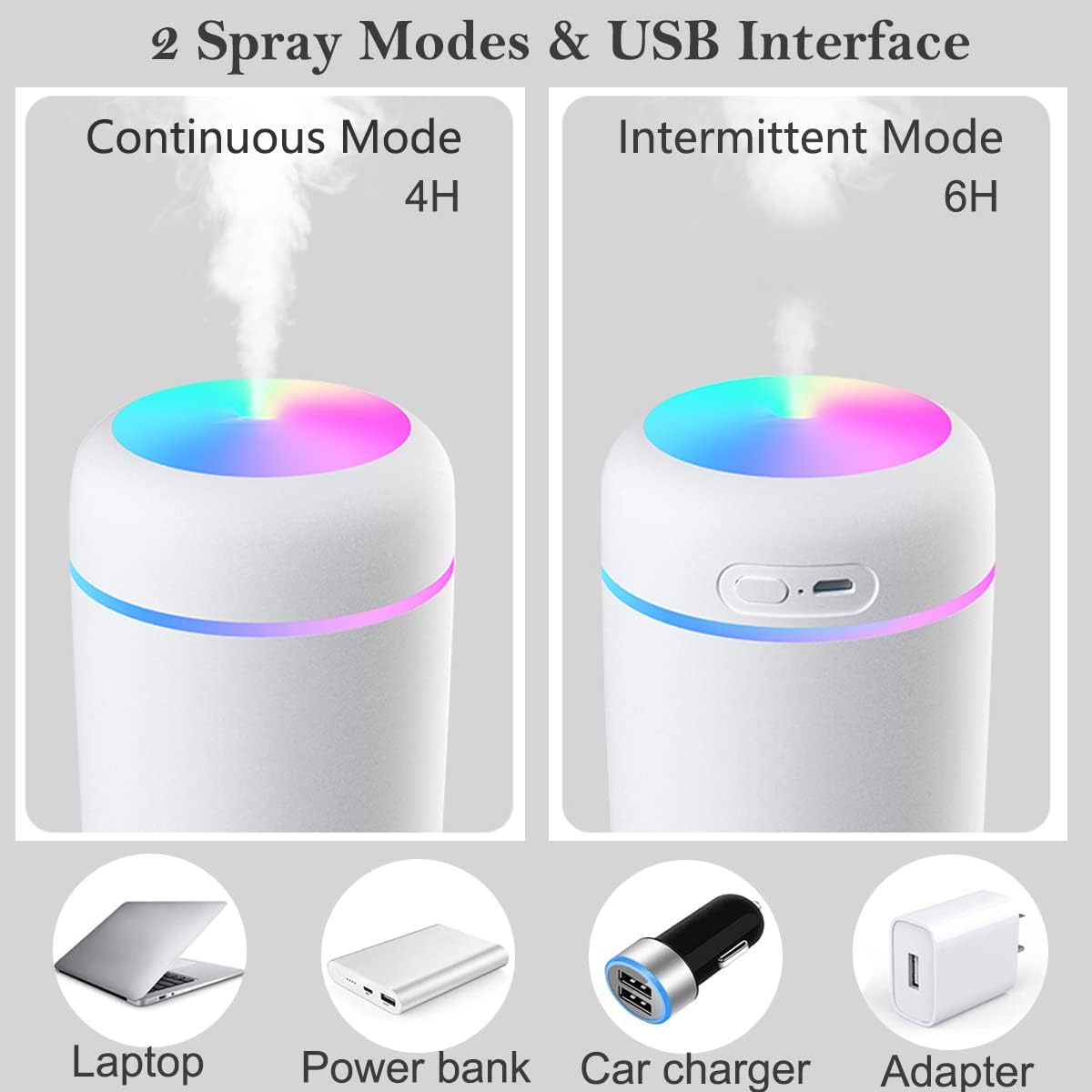 Portable USB Colorful Humidifier