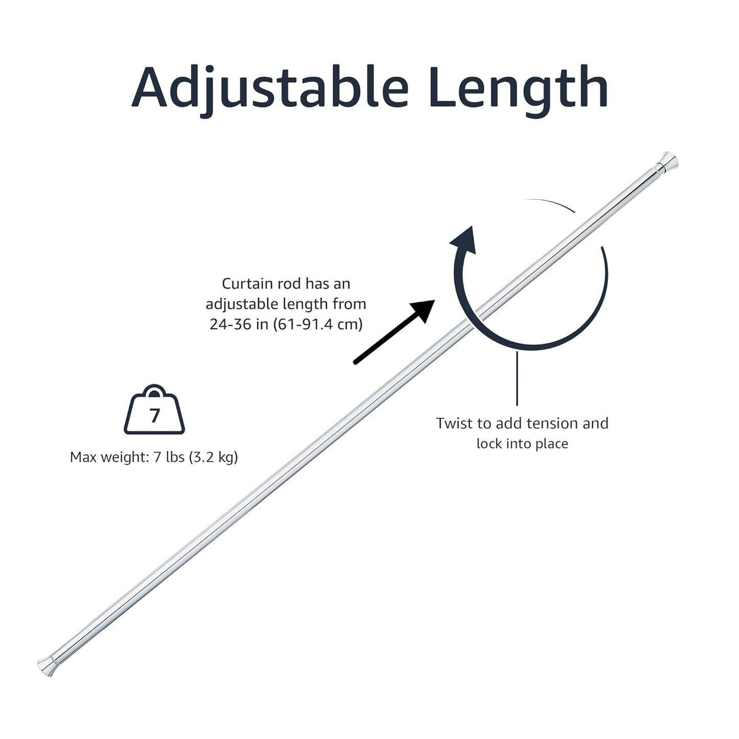 Drill Free Adjustble Rod | Max Length 9 Ft | 🔥 Flat 50% OFF SALE 🔥