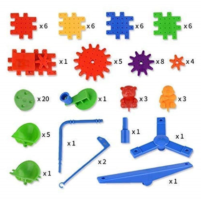 Spin & Build 101 Pcs Motorized Gears Building Set