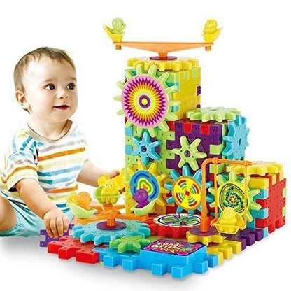 Spin & Build 101 Pcs Motorized Gears Building Set