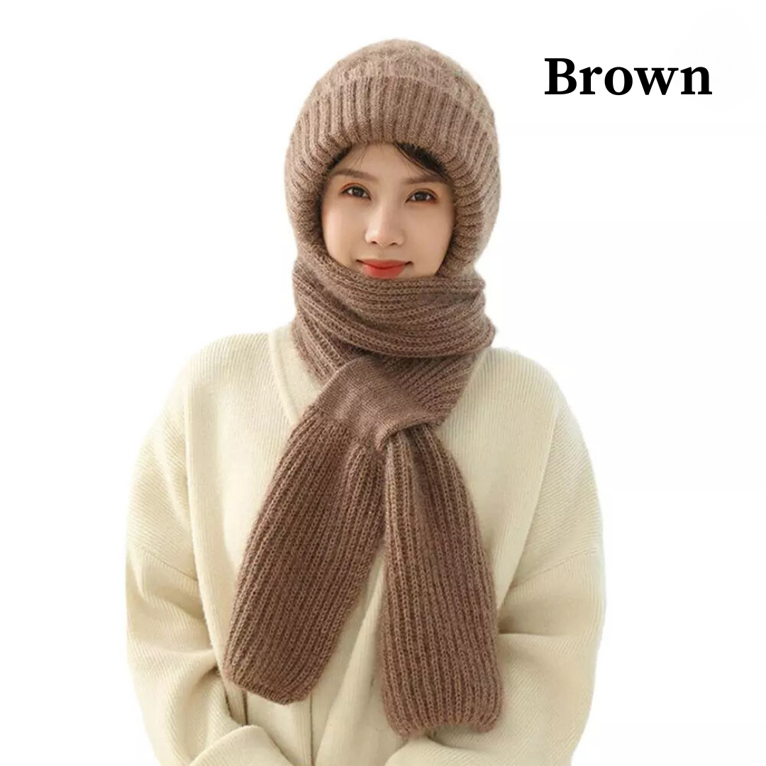 Integrated Ear Protection Windproof Cap Scarf