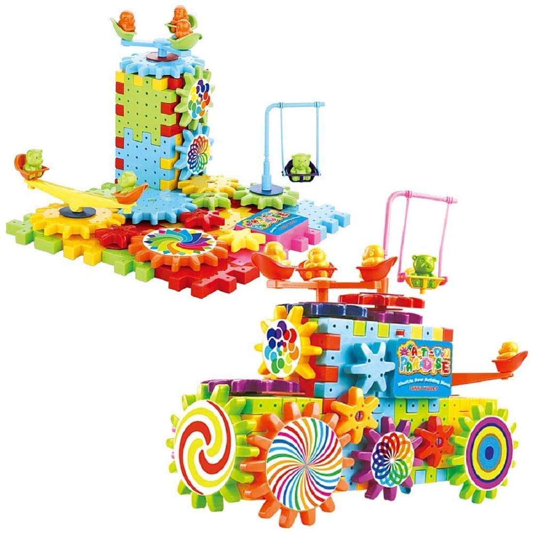 Spin & Build 101 Pcs Motorized Gears Building Set