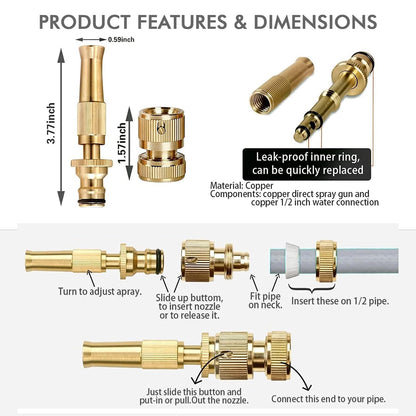 HydroJet Brass Nozzle