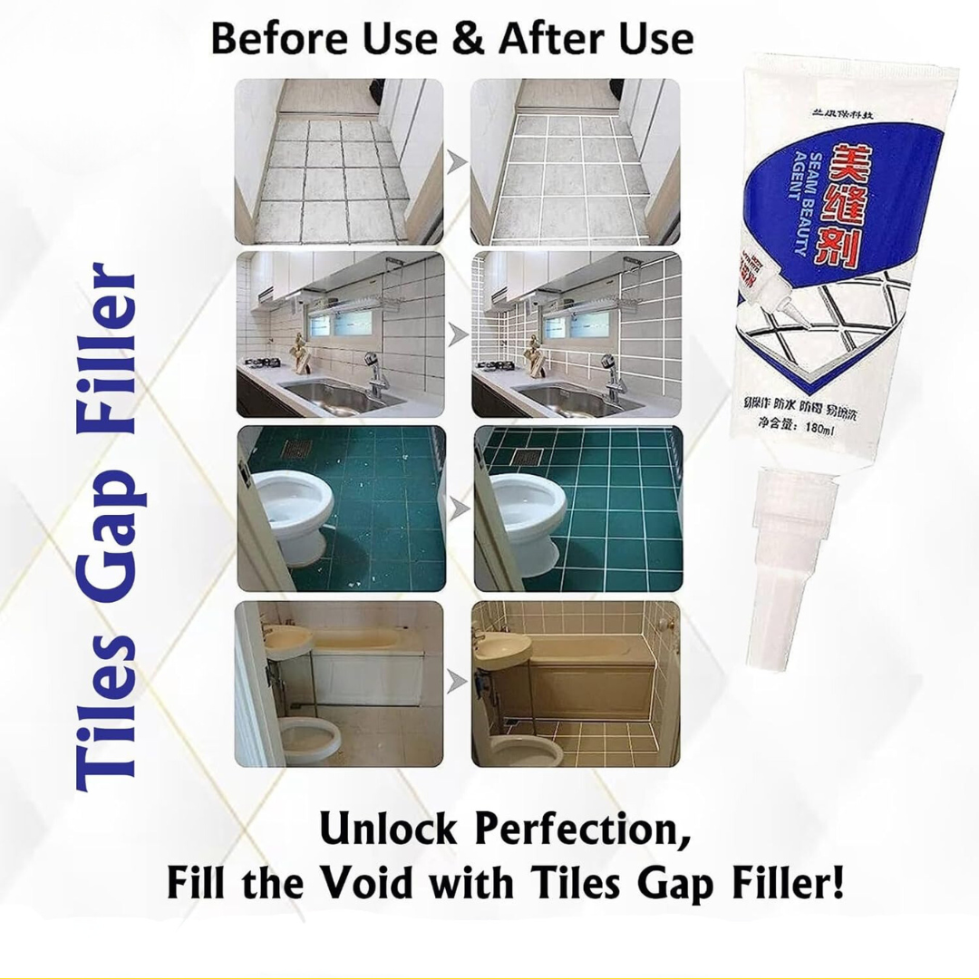 Waterproof Gap Filler Kit for Walls and Tiles - (Make your Tiles Brand New🔥🔥)