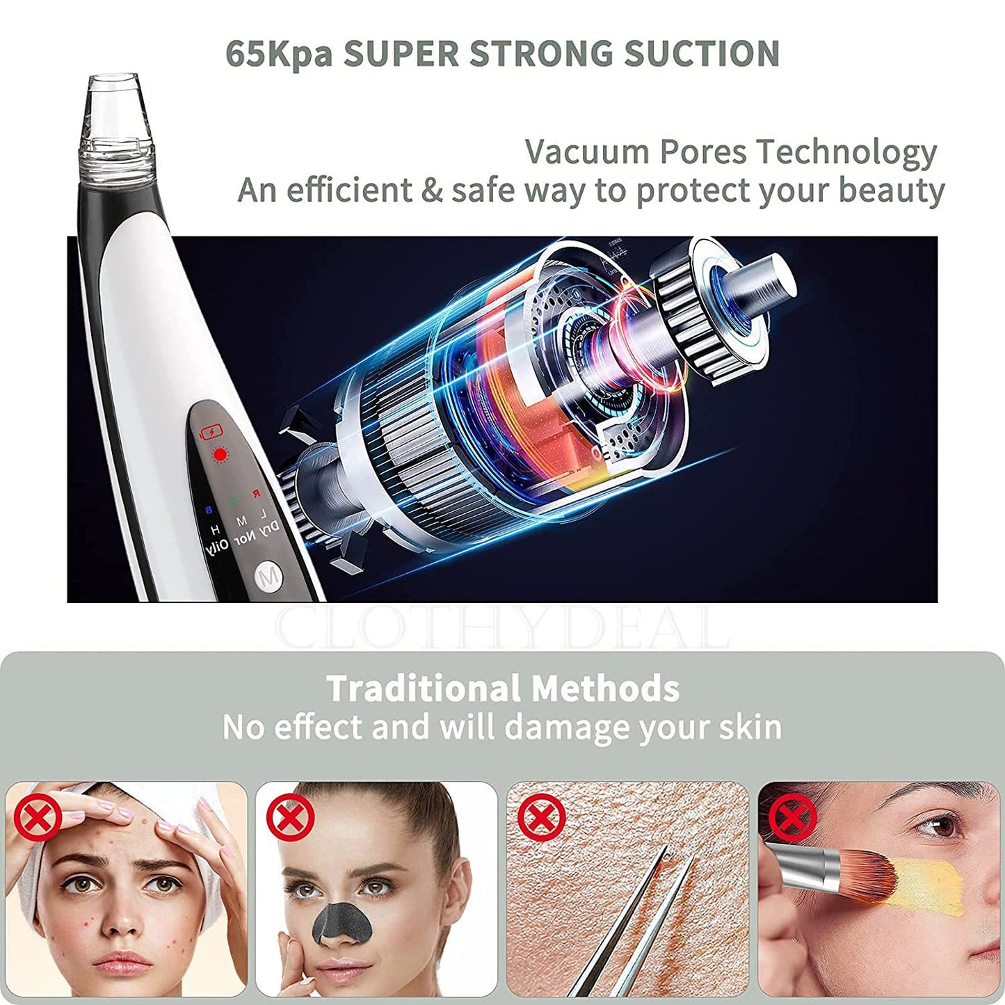 6 in 1 DermaGlow Suction Kit