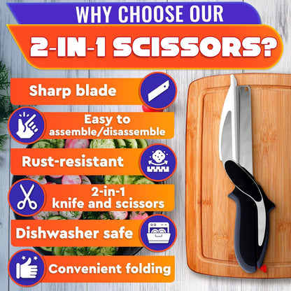 Smart Cutter - 2 in 1 Kitchen knife