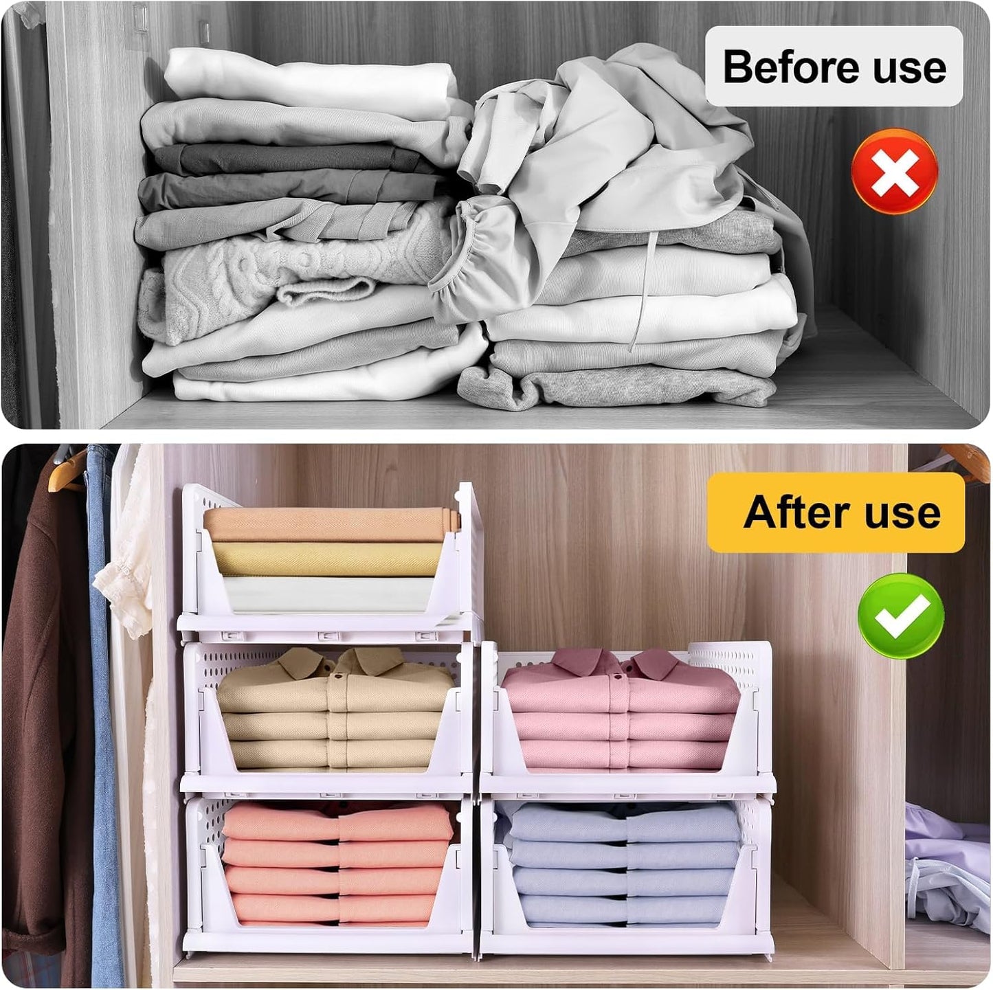 StackEase Closet Organizer