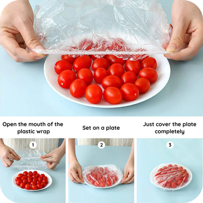 Reusable Elastic Food Storage Wraps