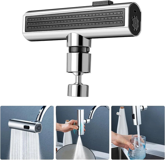 3-in-1 Waterfall Kitchen Faucet