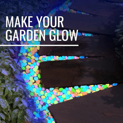 Glow In Dark Garden Pebbles (Pack Of 100 pcs)