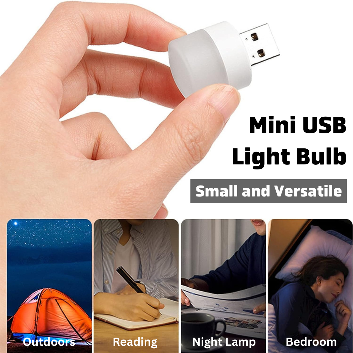 MiniGlow: USB Plug-and-Play Night Light (Pack of 10)